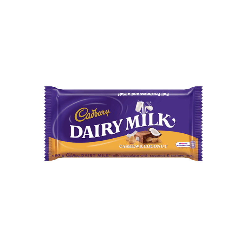 CADBURY DAIRY MILK CASHEW CHOC 80G