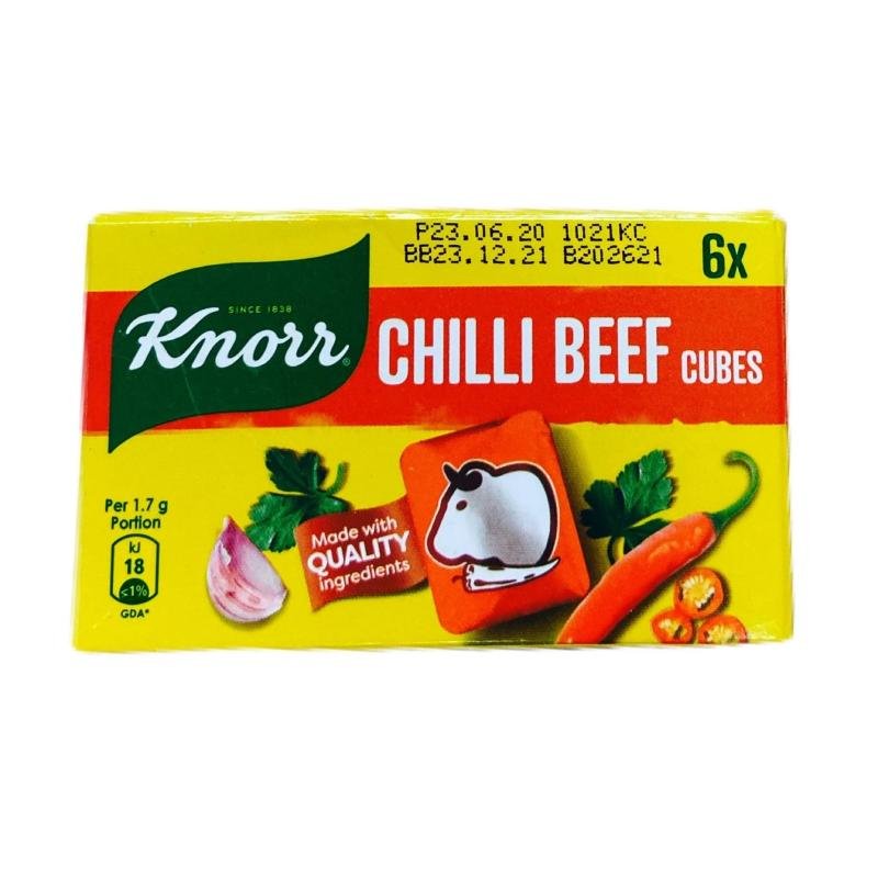 KNORROX CUBESCHILLI BEEF 60G